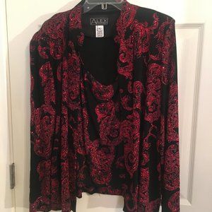 vintage, Sparkling evening two piece top